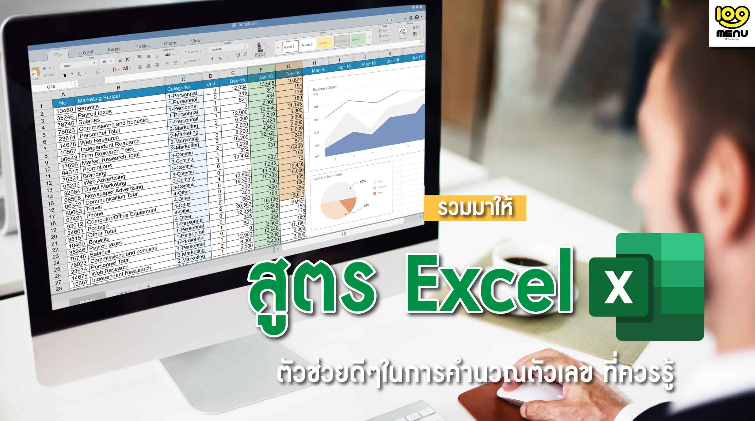 สูตร Excel ที่ควรรู้ ใช้ให้เป็นก่อนทำงาน