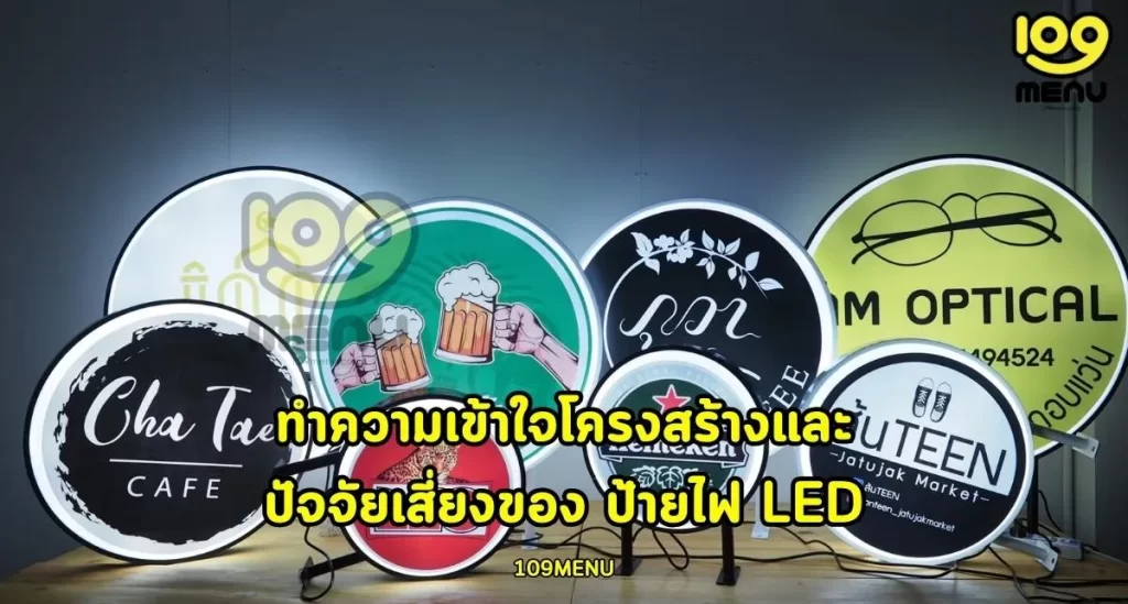 ทำความเข้าใจโครงสร้างและปัจจัยเสี่ยงของ ป้ายไฟ LED